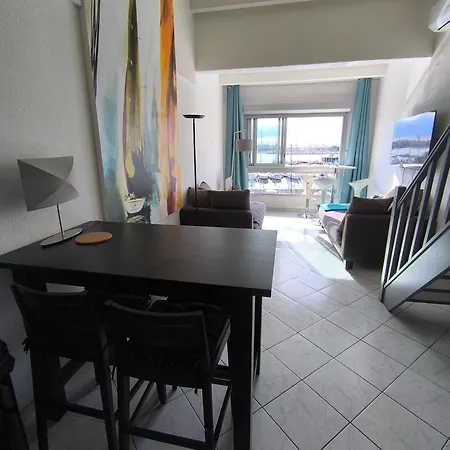公寓 Cap D'agde Vue Port Et Parking Terrasse La Desirade *
